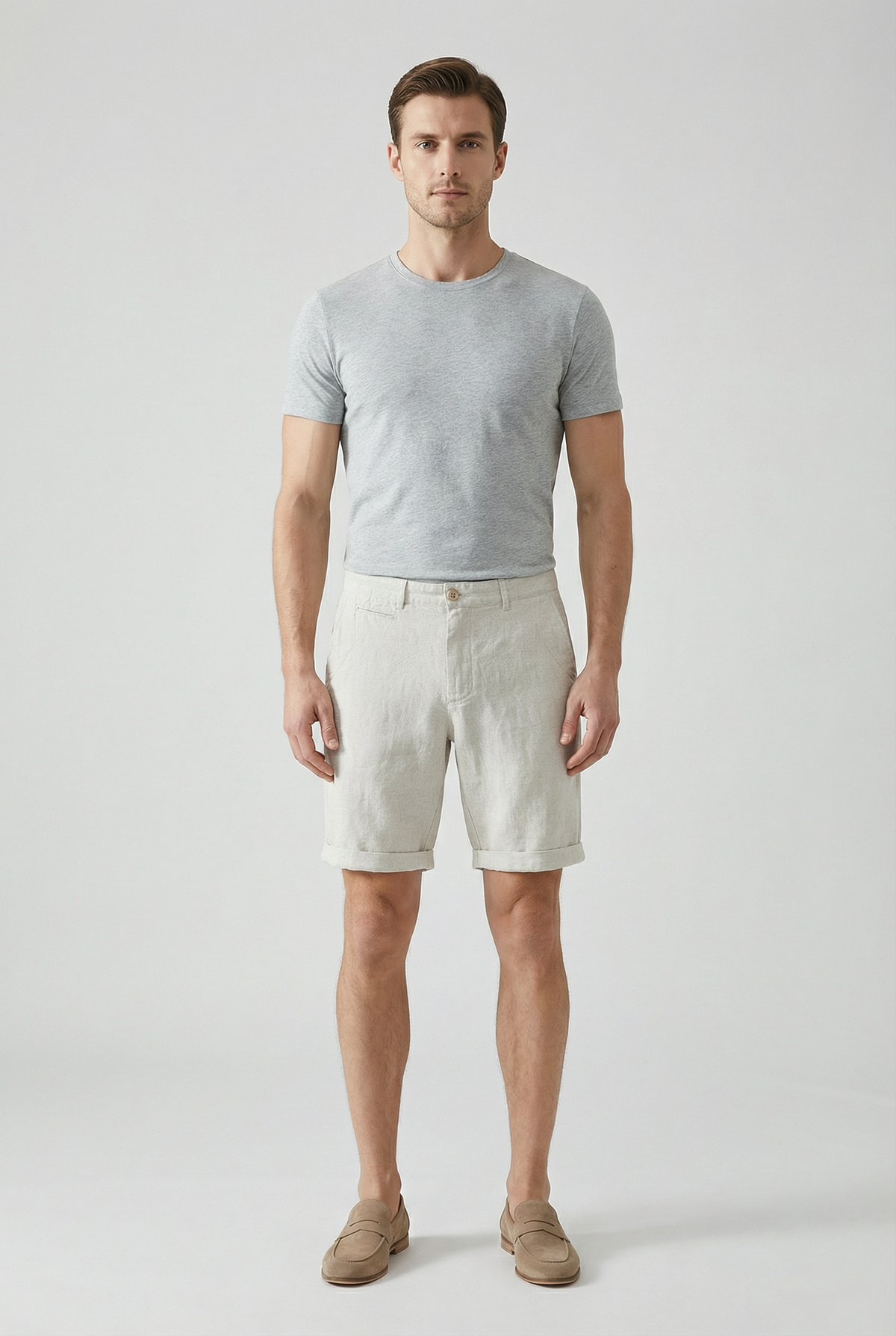 Men's Linen Tailored Shorts
