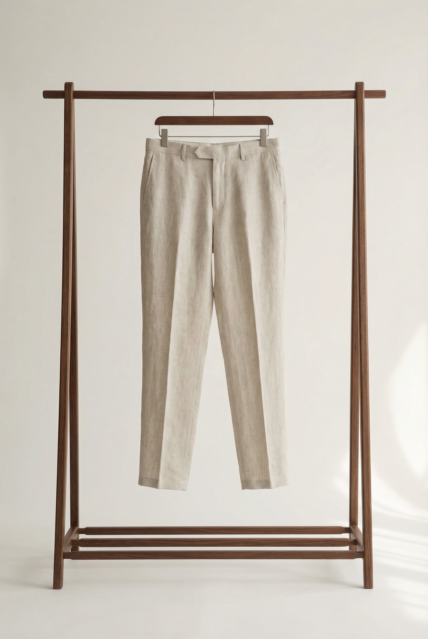 Men's Pleated Linen Trousers