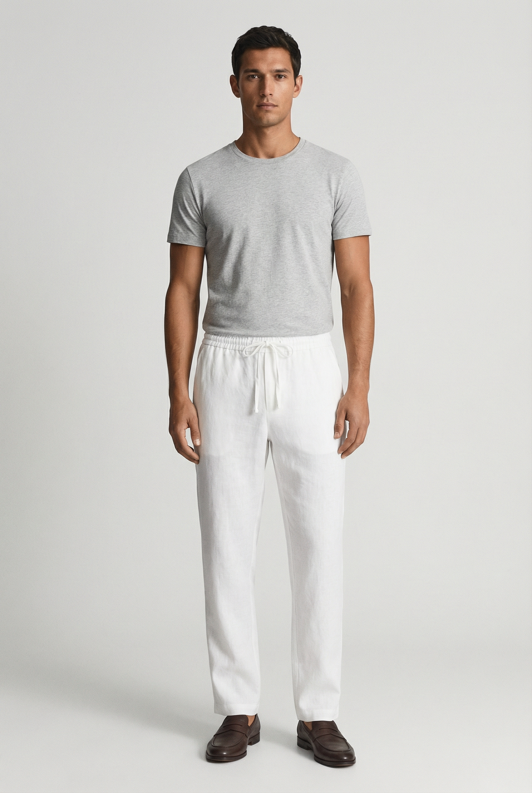 Men's Linen Relaxed Fit Trousers