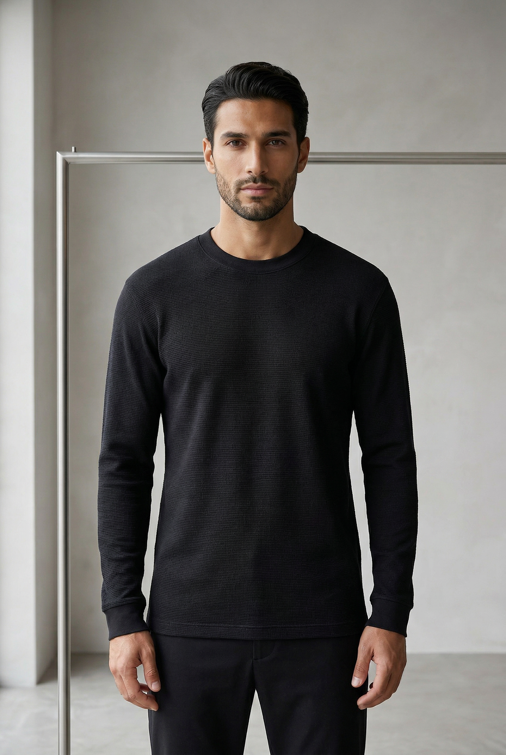Men's Long Sleeve Cotton T-Shirt