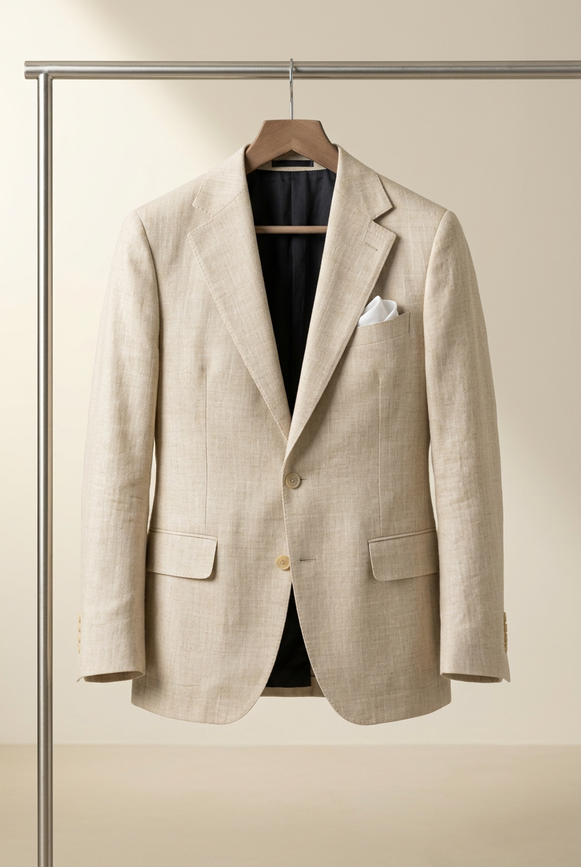 Men's Slim Fit Linen Blazer