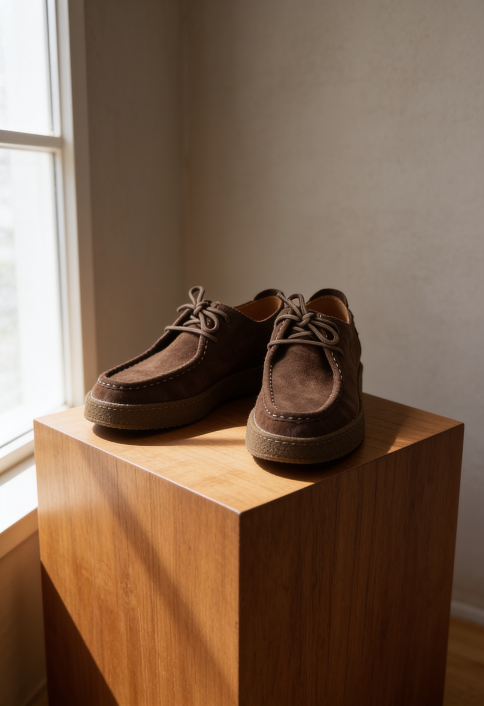 Men's Suede Moccasin Shoes – Crepe Sole