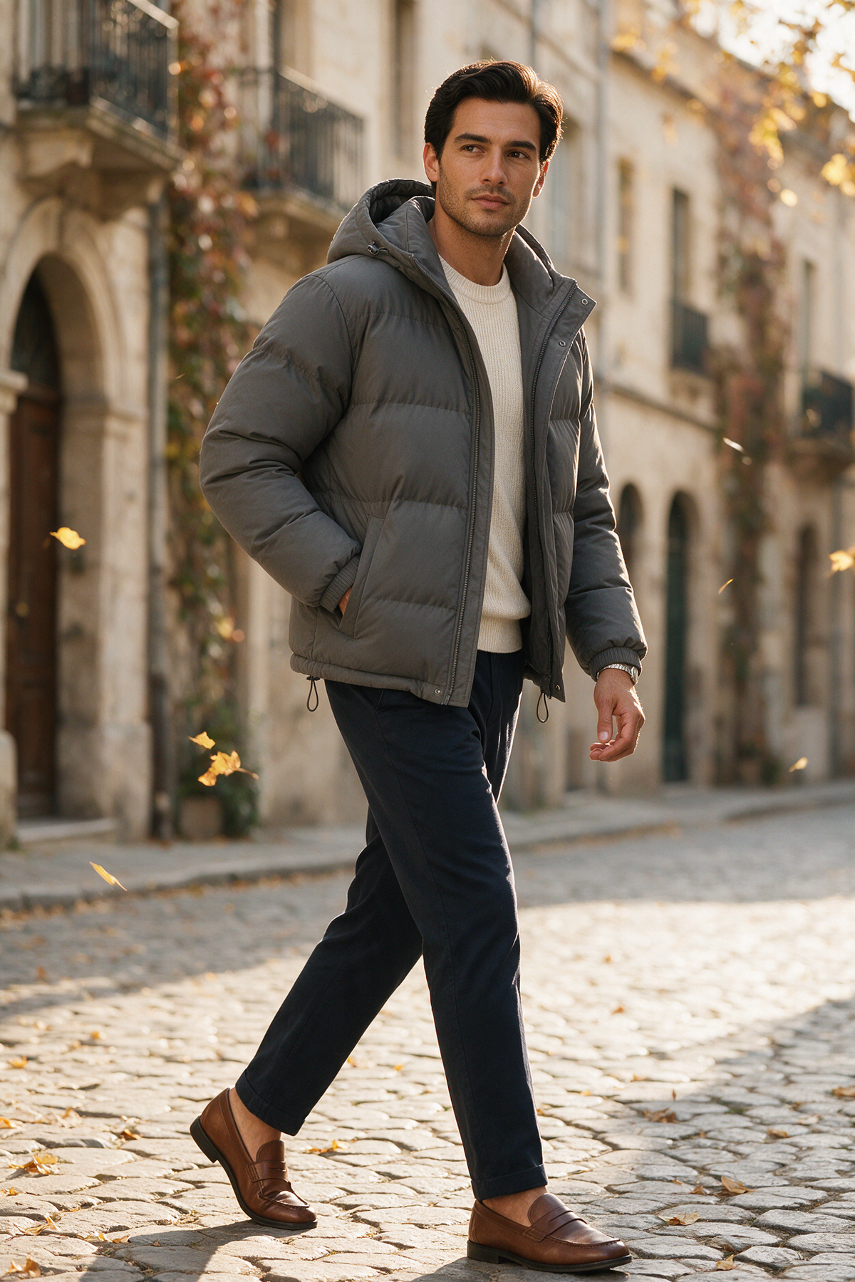 Men's Hooded Puffer Jacket