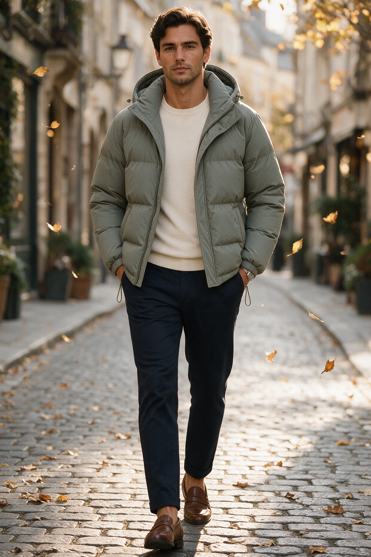 Men's Hooded Puffer Jacket