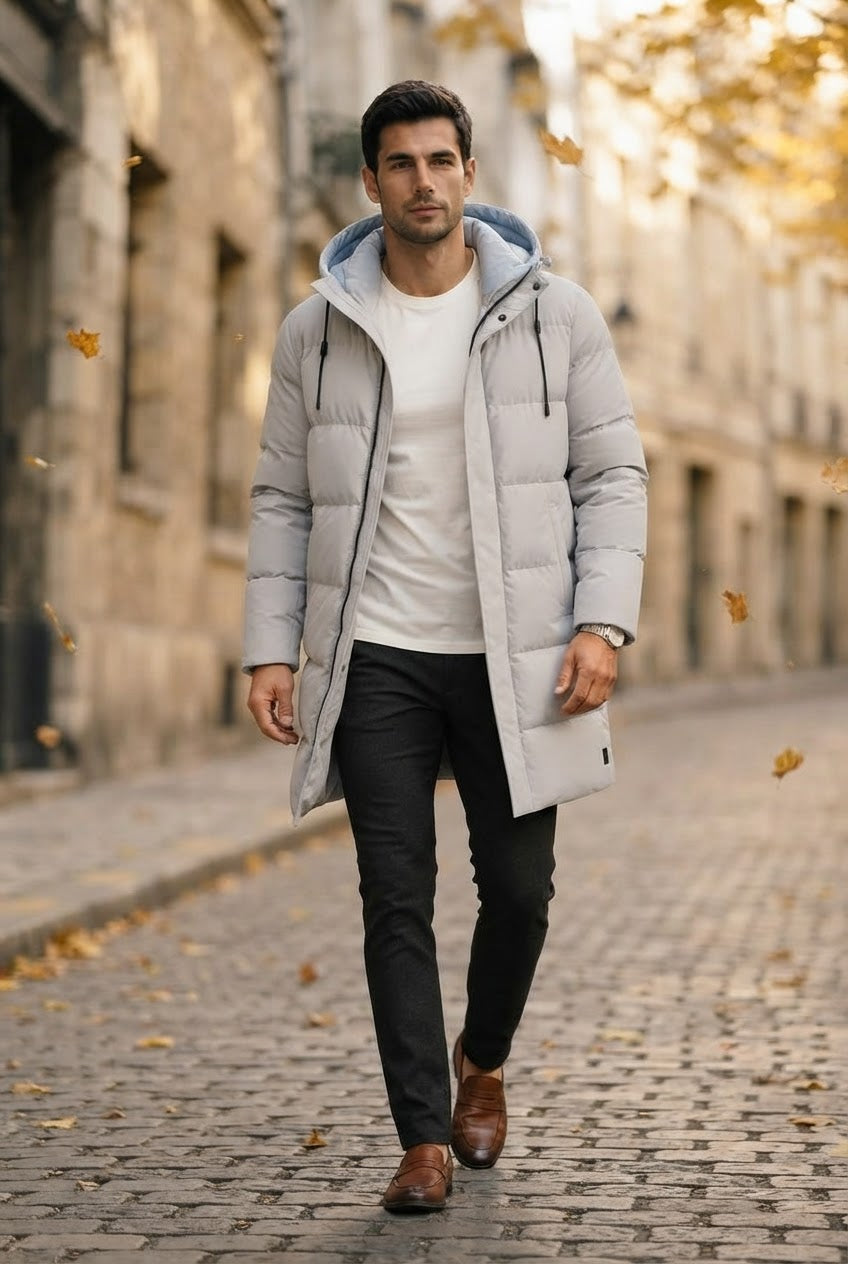 Men's Long Puffer Jacket