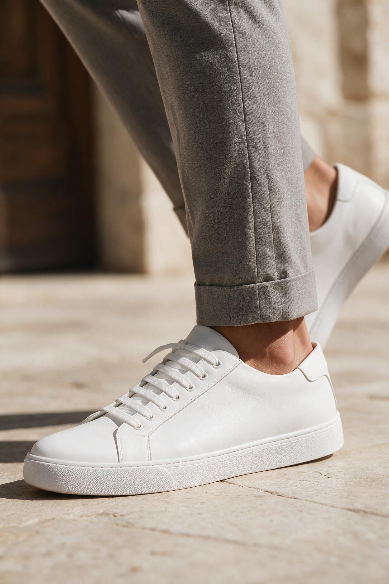 Men's Leather Trainers