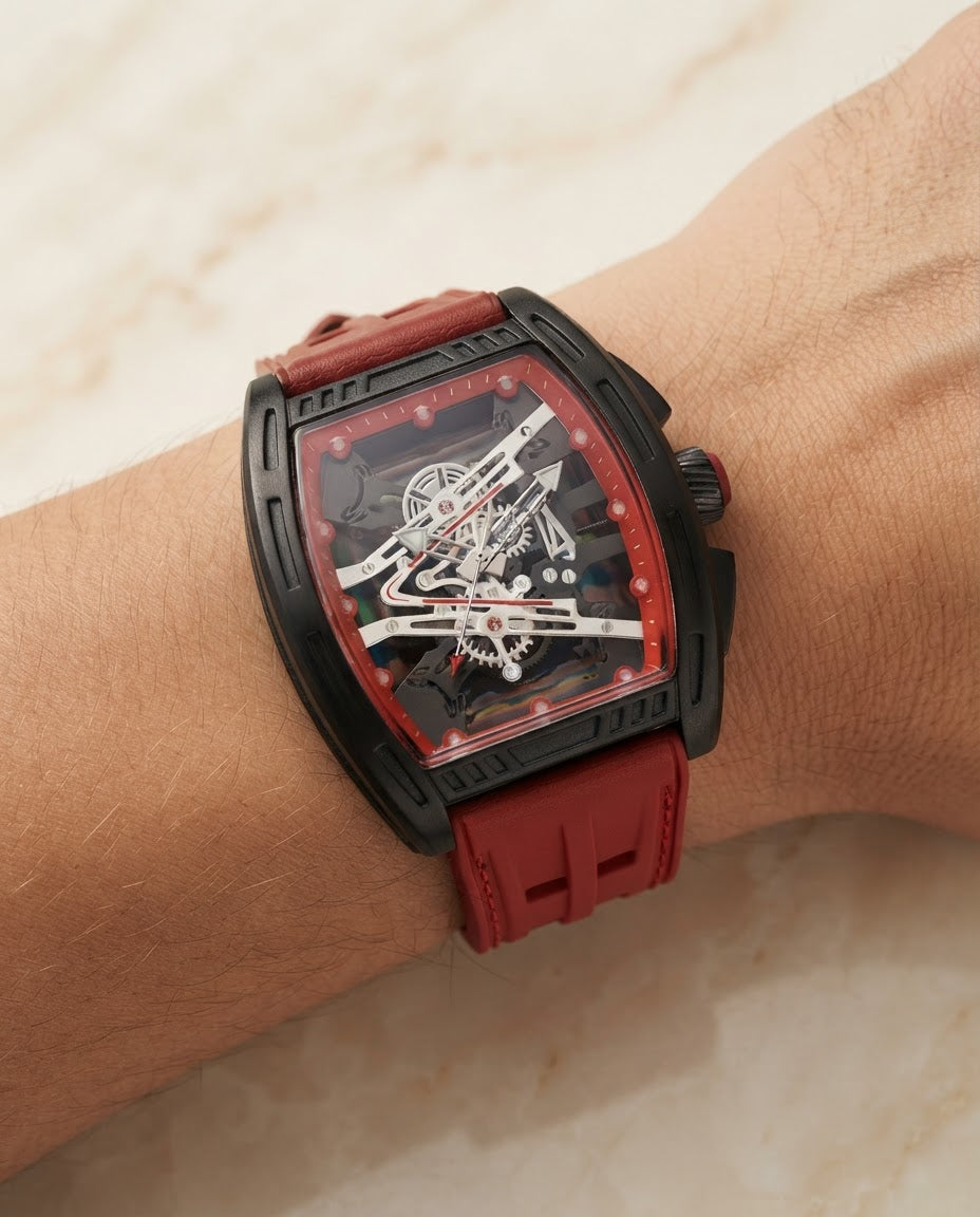 Men's Skeleton Sport Watch