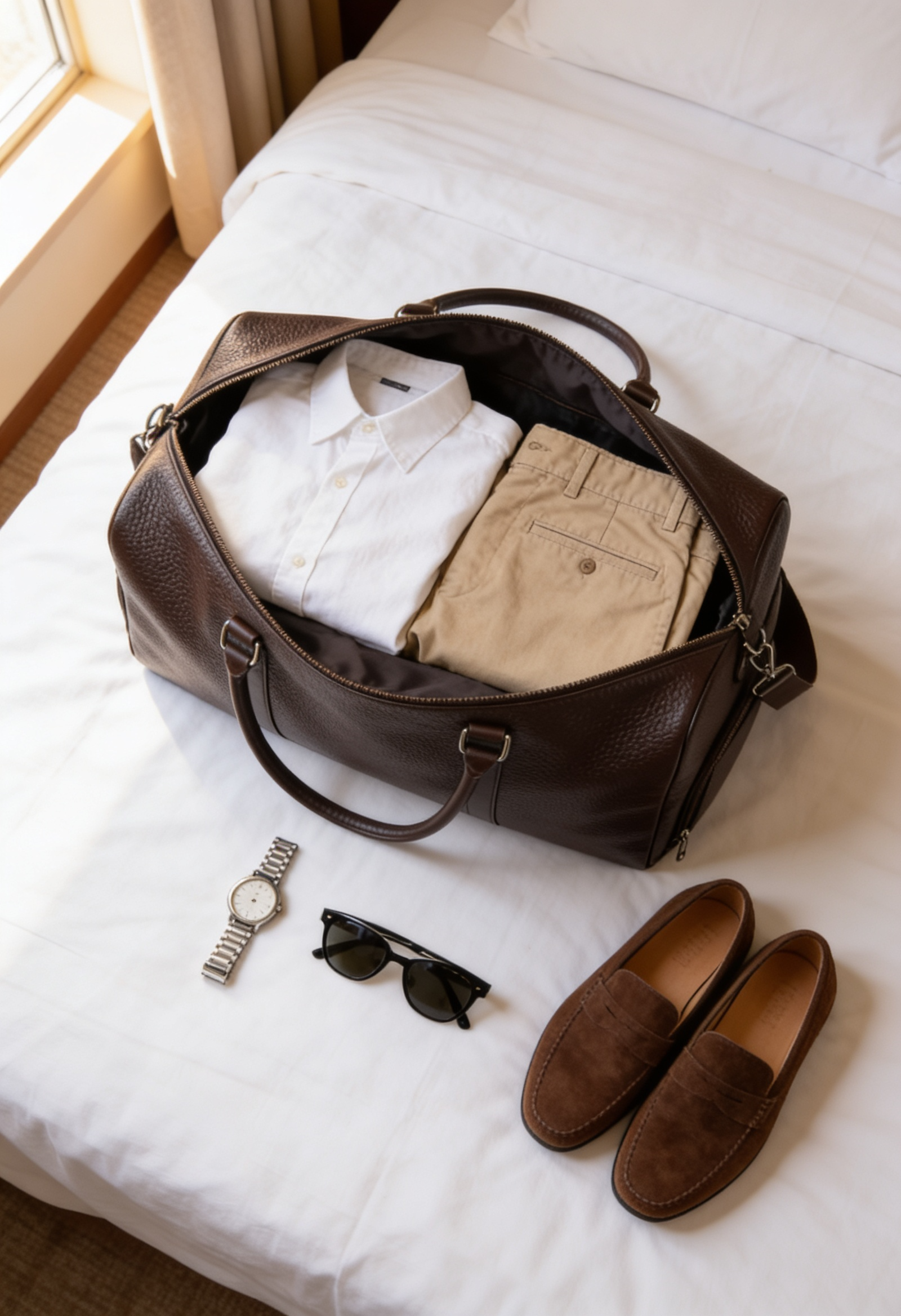 Men's Leather Travel Bag – Duffle
