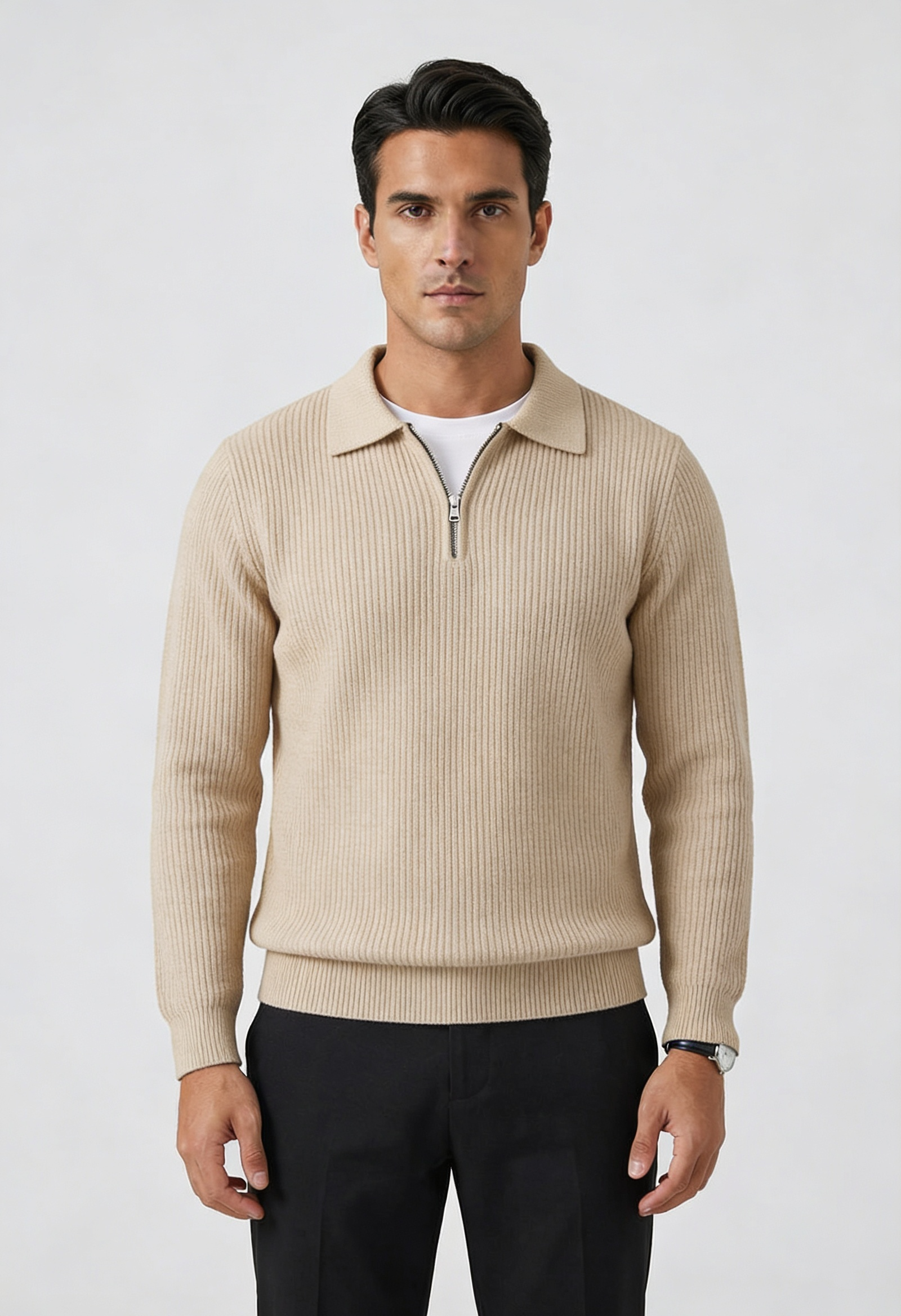 Men's Quarter Zip Sweater