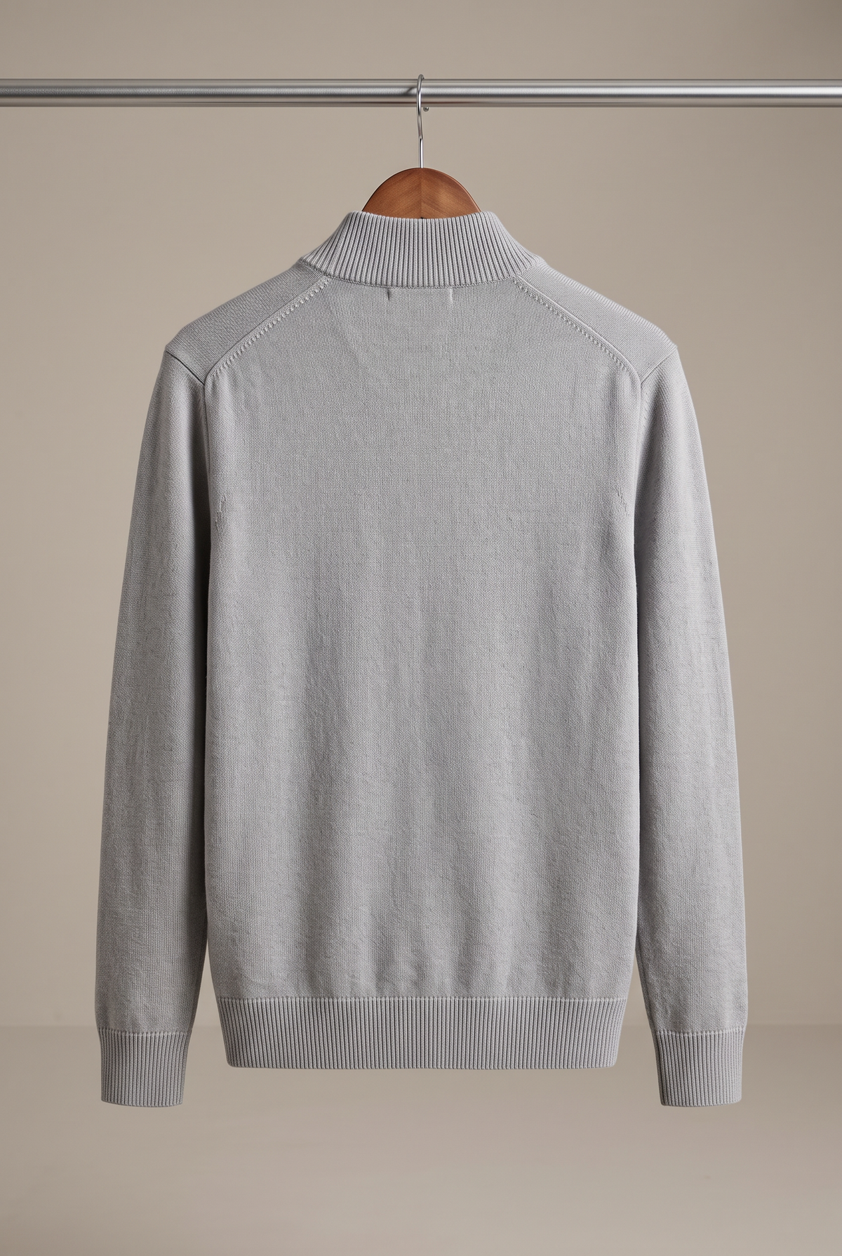 Men's Merino Wool Half Zip Jumper