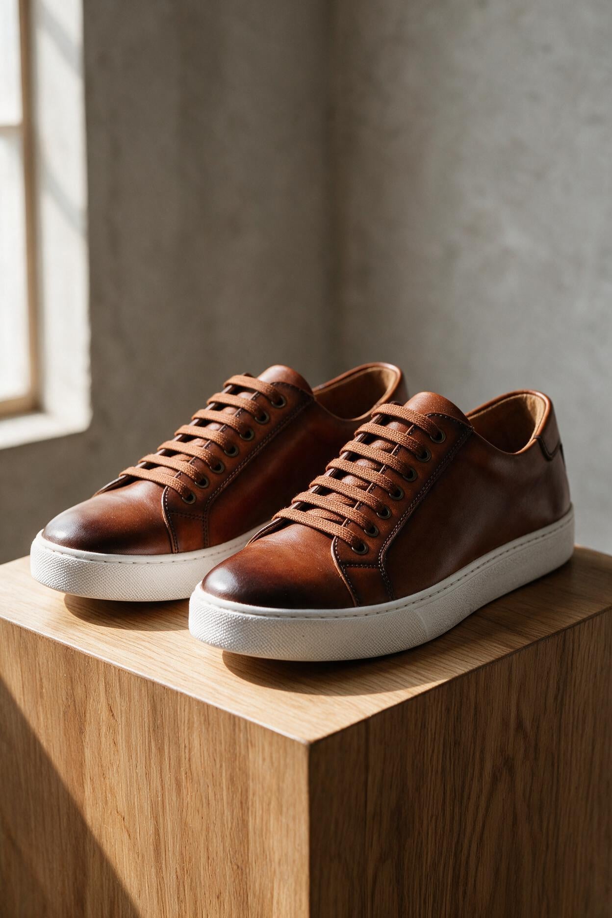 Men's Leather Trainers
