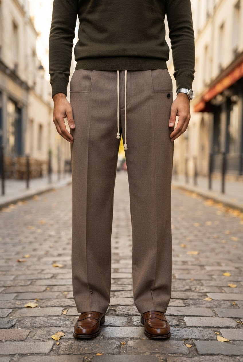 Men's Wide Leg Trousers