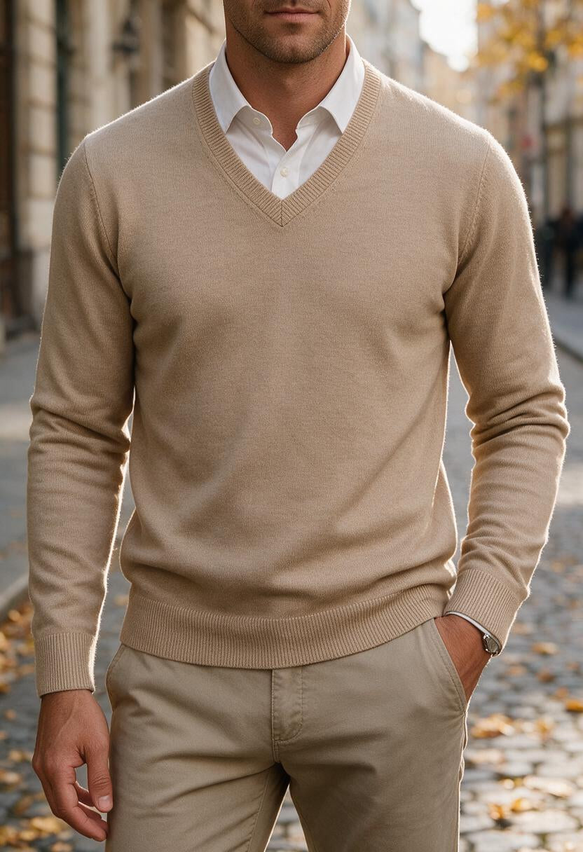Men's V-Neck Jumper