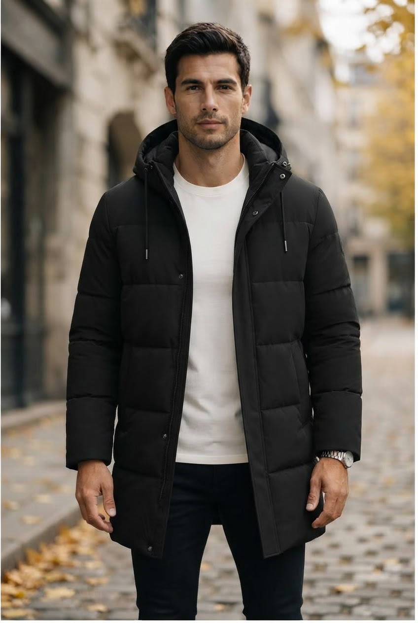 Men's Long Puffer Jacket
