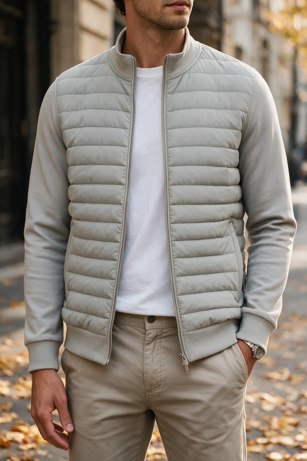 Men's Padded Hybrid Jacket
