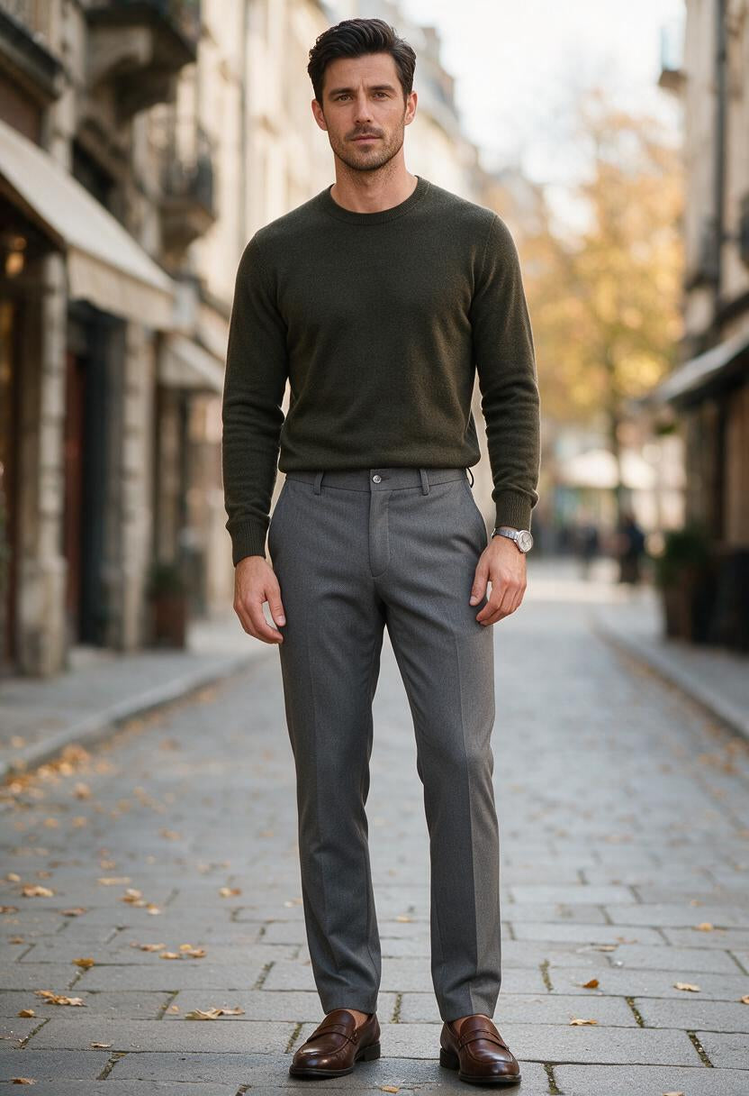 Men's Slim Fit Stretch Trousers