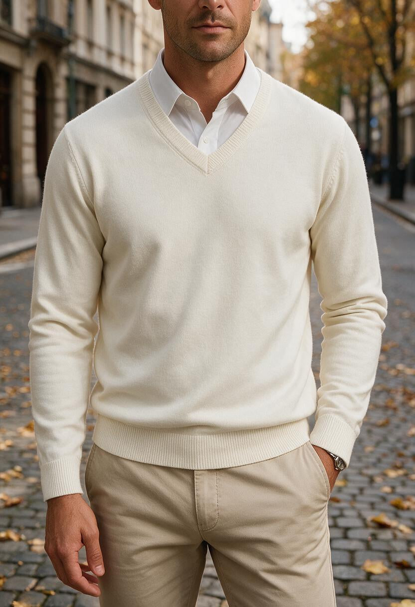Men's V-Neck Jumper