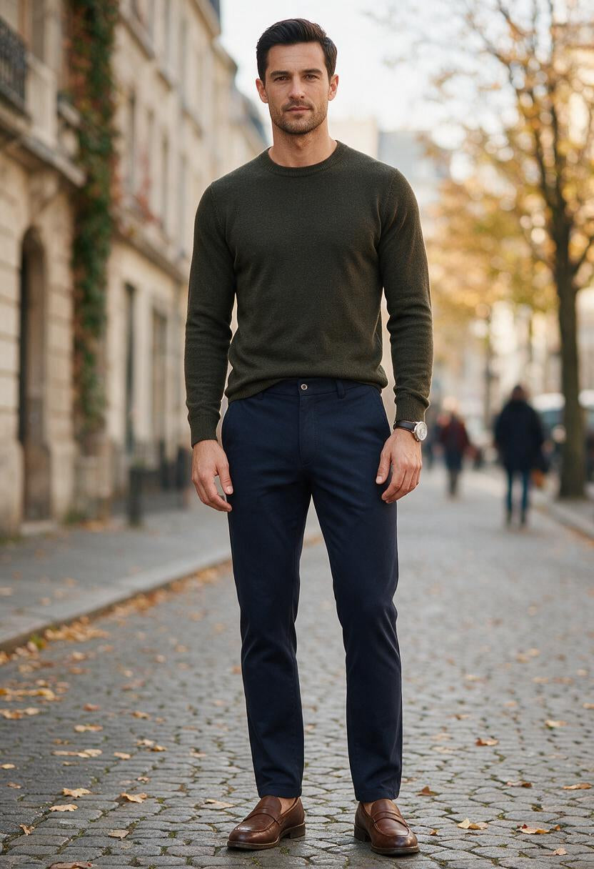 Men's Slim Fit Stretch Trousers