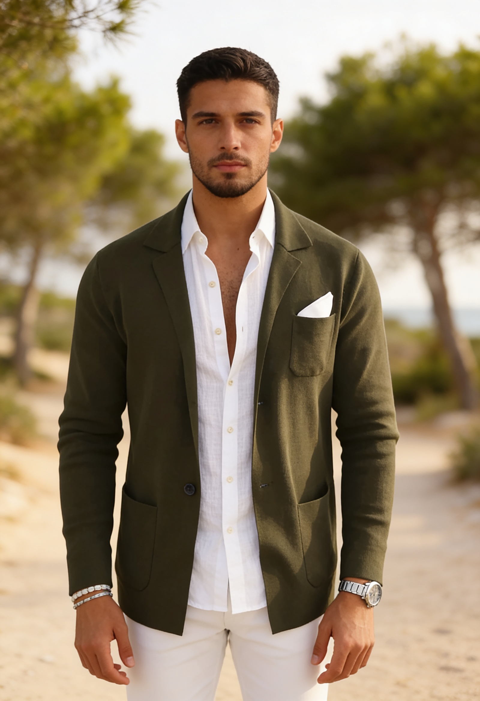 Men's Knit Blazer – Slim Fit