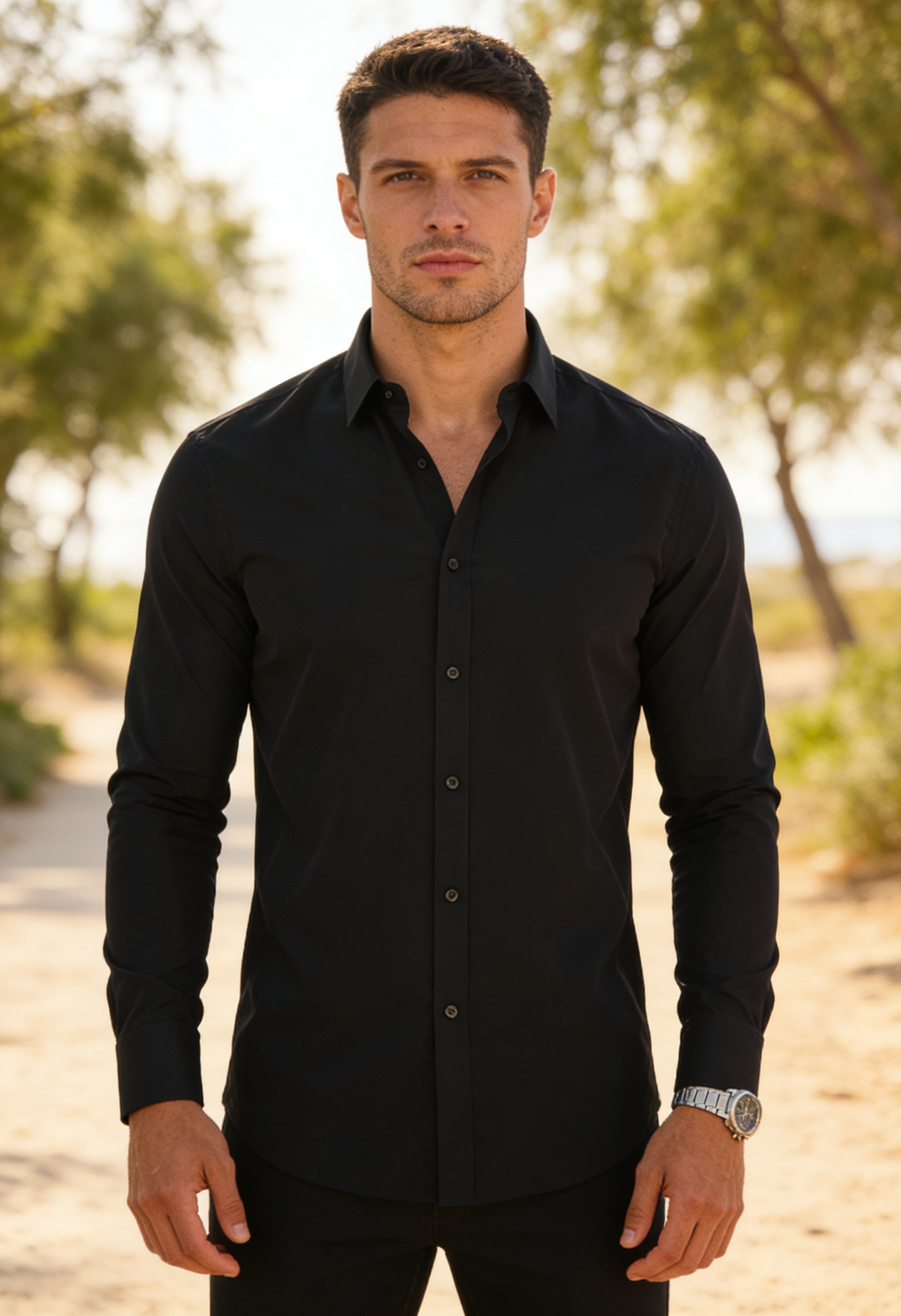Men's Slim Fit Dress Shirt