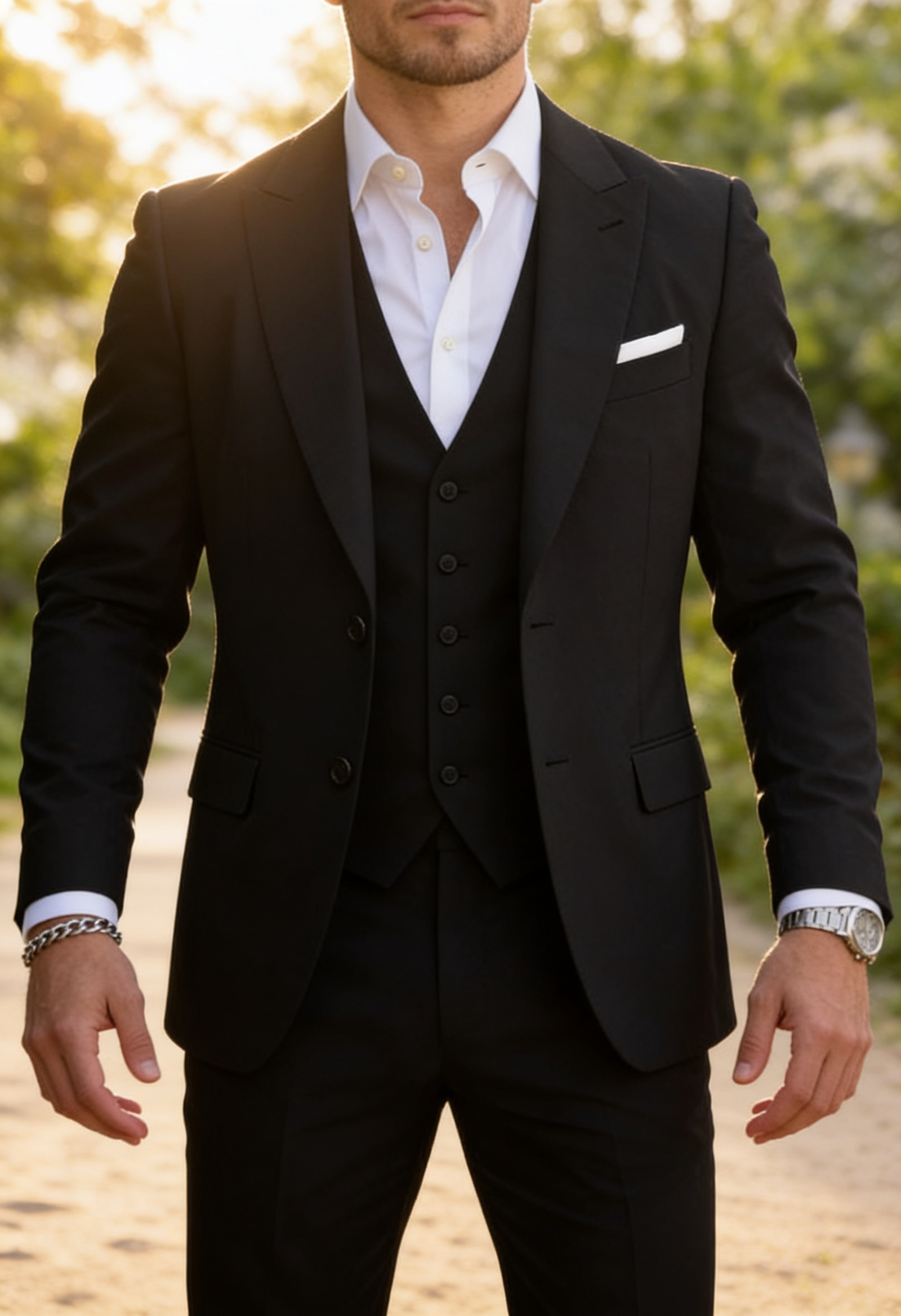 Men's Slim Fit Three Piece Suit