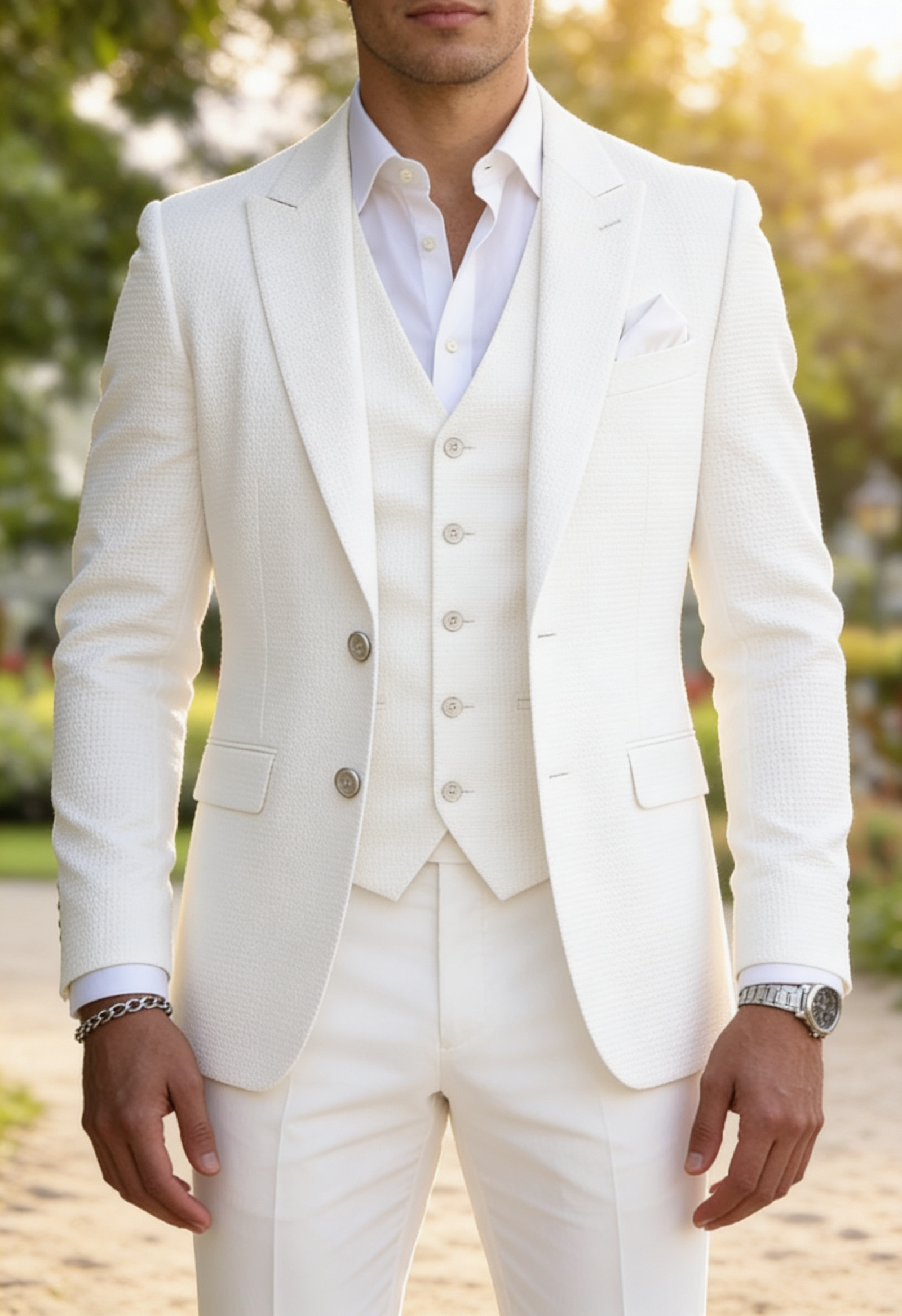 Men's Slim Fit Three Piece Suit