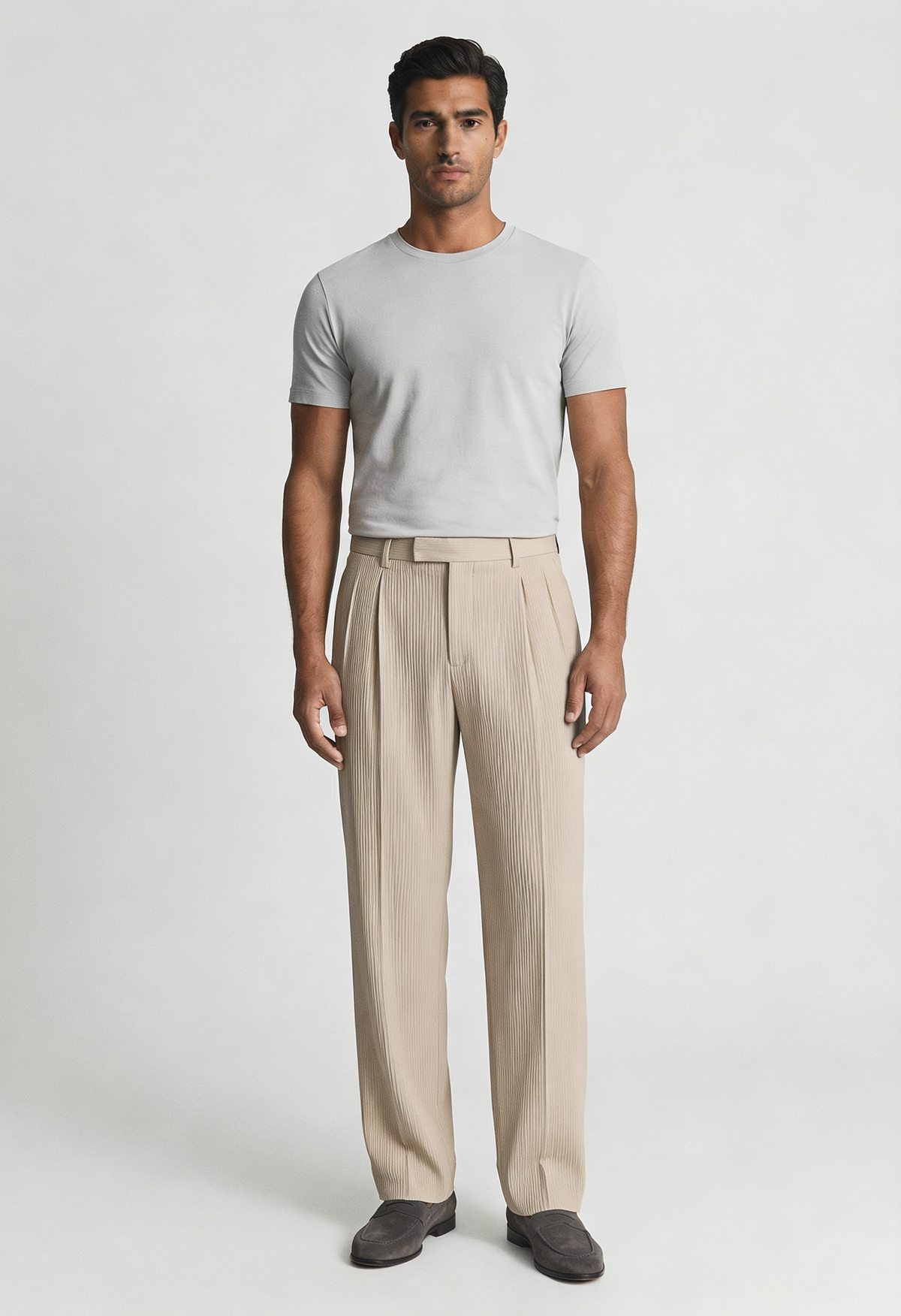 Men's Smart Pleated Trousers