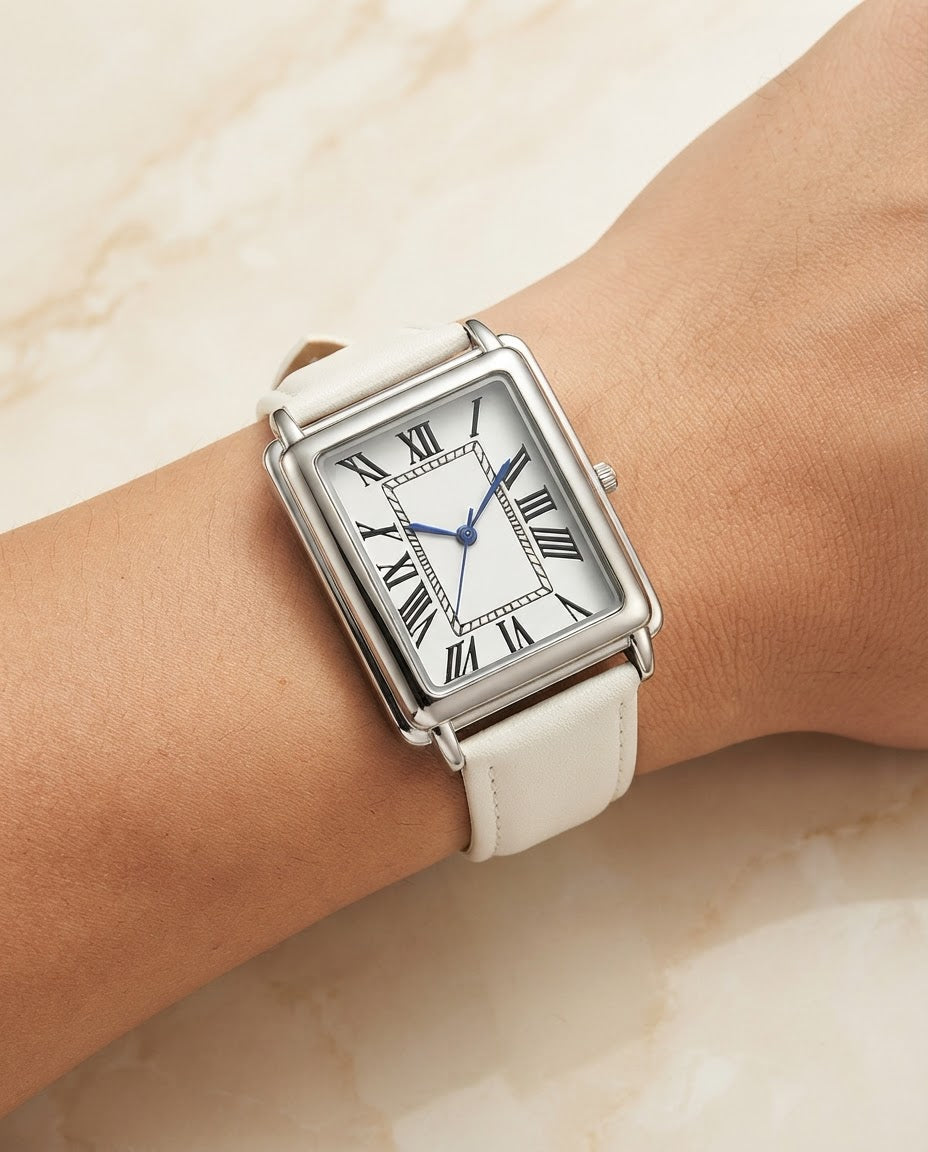 Men's Leather Strap Watch