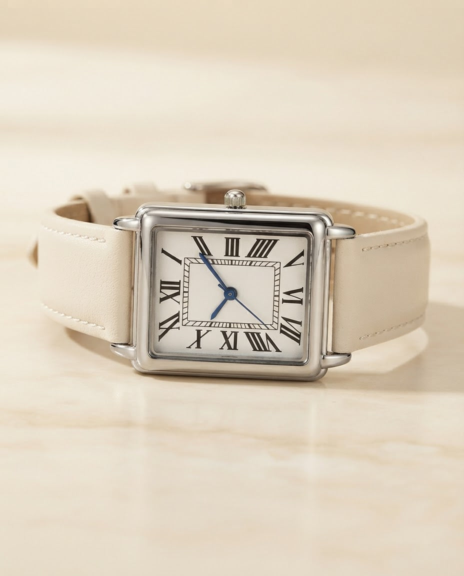 Men's Leather Strap Watch